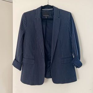 Banana republic pinstripe blue blazer